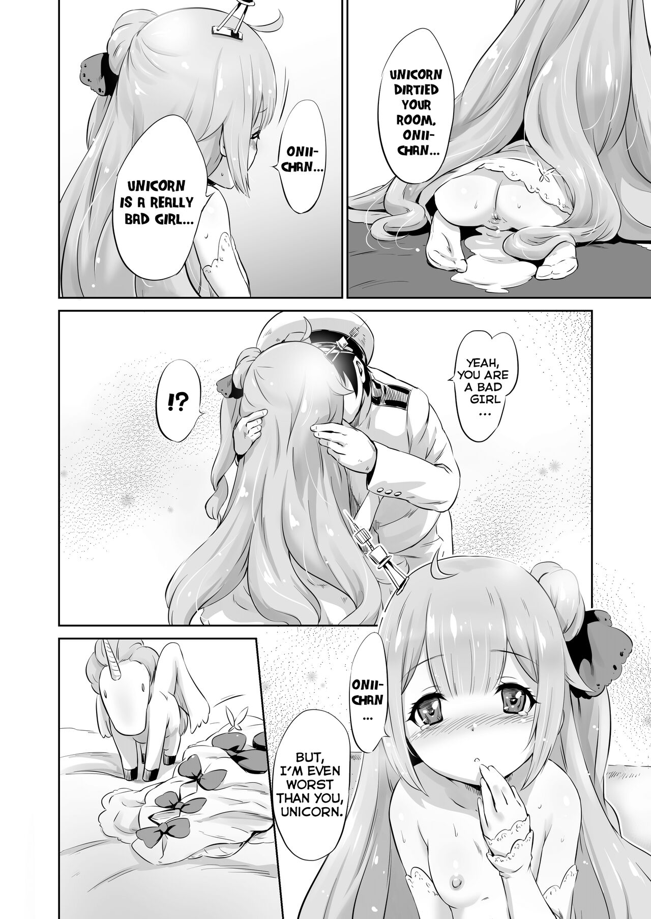 (C93) [Nantara Kantara (Shungiku Tenudon)] Warui ko Unicorn Unicorn is a Bad Girl (Azur Lane) [English] [No SFX] [_07.png